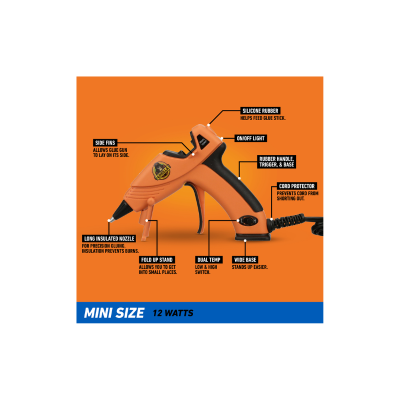 Gorilla Mini Hot Glue Gun Kit